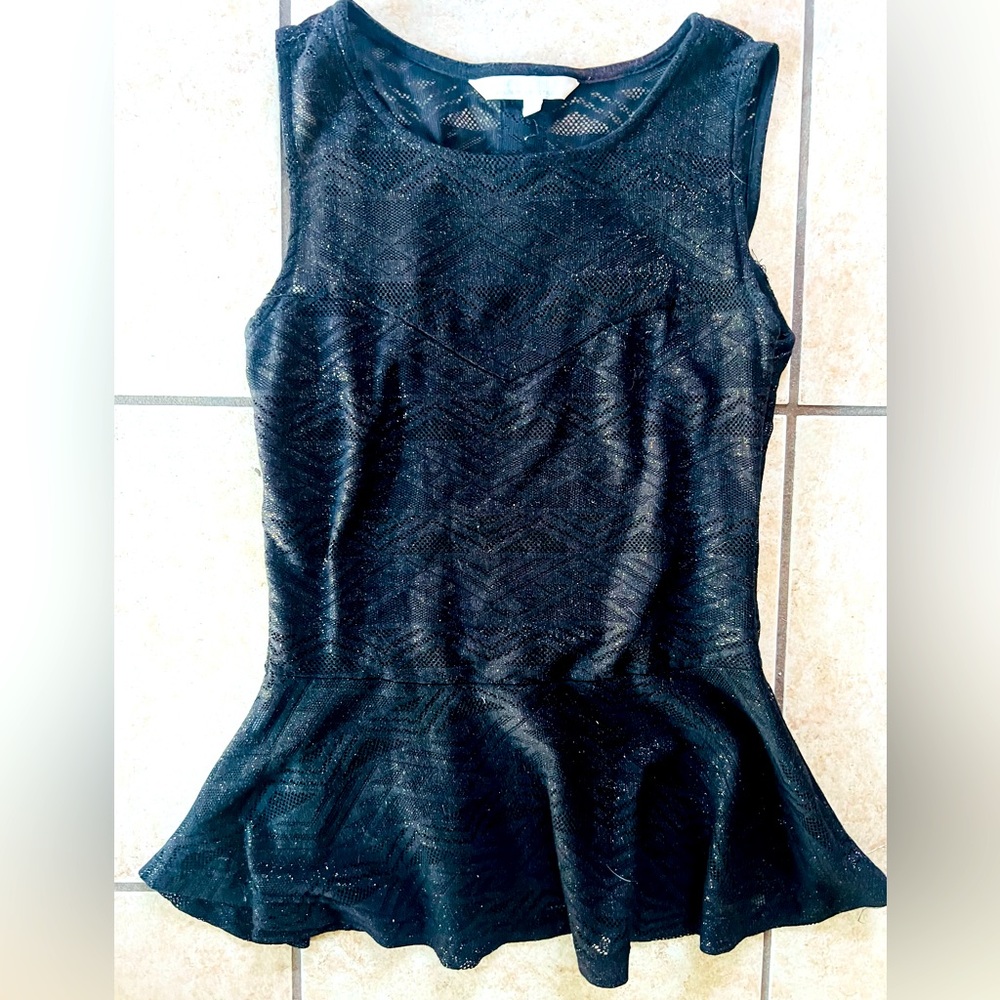 Diamond by Julien Macdonald collection black mild glitzy top. Size US 2.